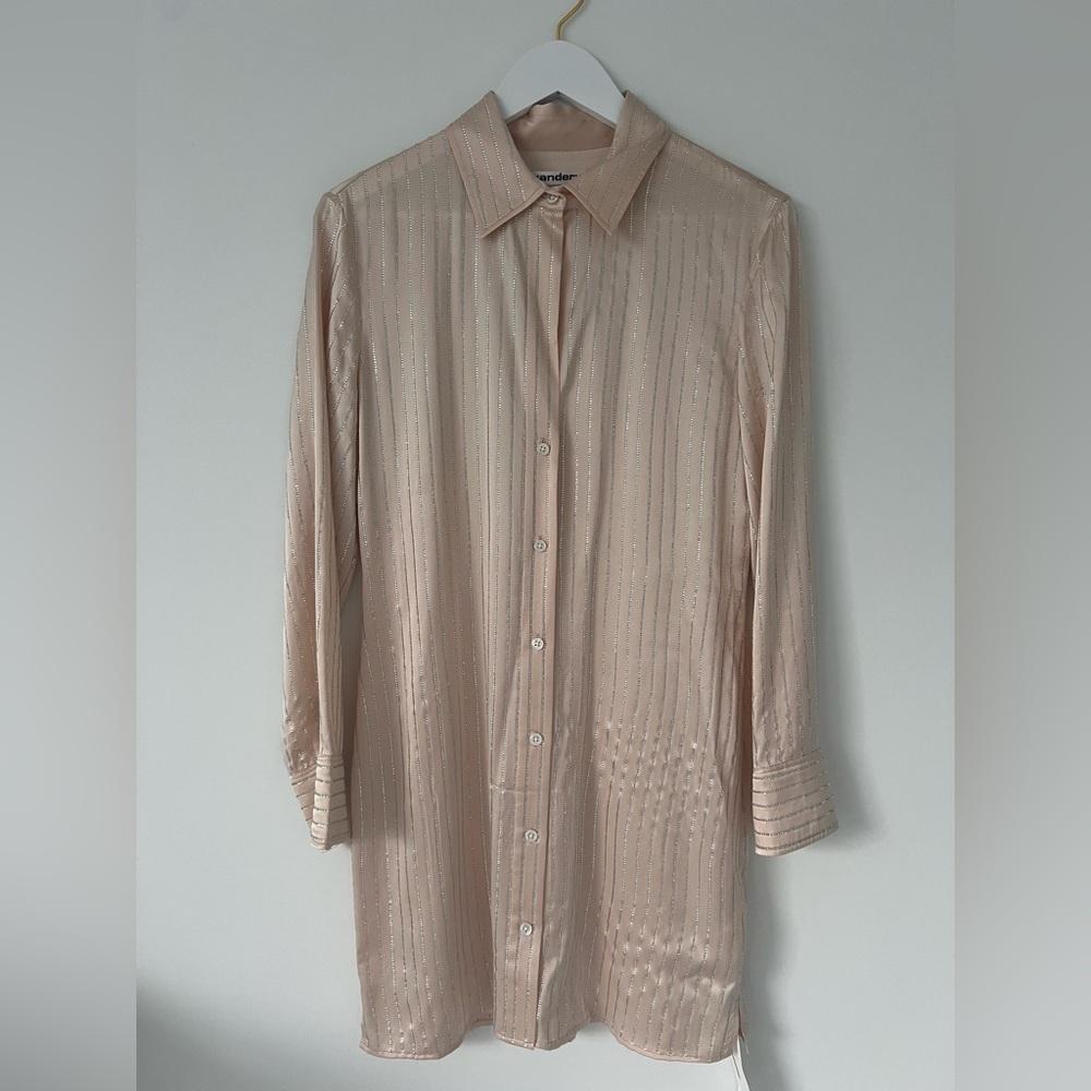 Alexander Wang Silk Mini Dress Crystal Size M NWT